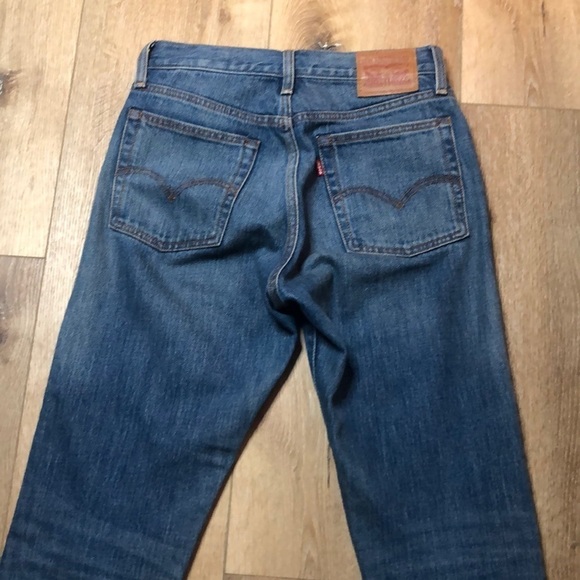 Levi’s Medium Wash Raw Hem Skinny Jeans Size 27 - Picture 6 of 11